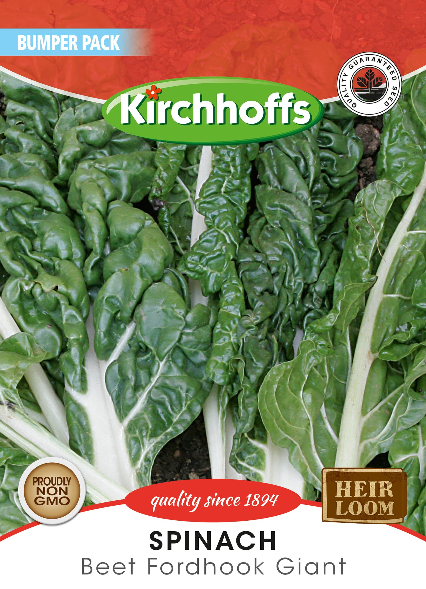 Spinach Swiss Chard Fordhook Giant Seed