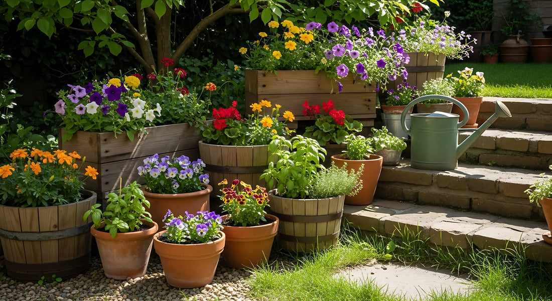 Planting up a basket or container for Spring!