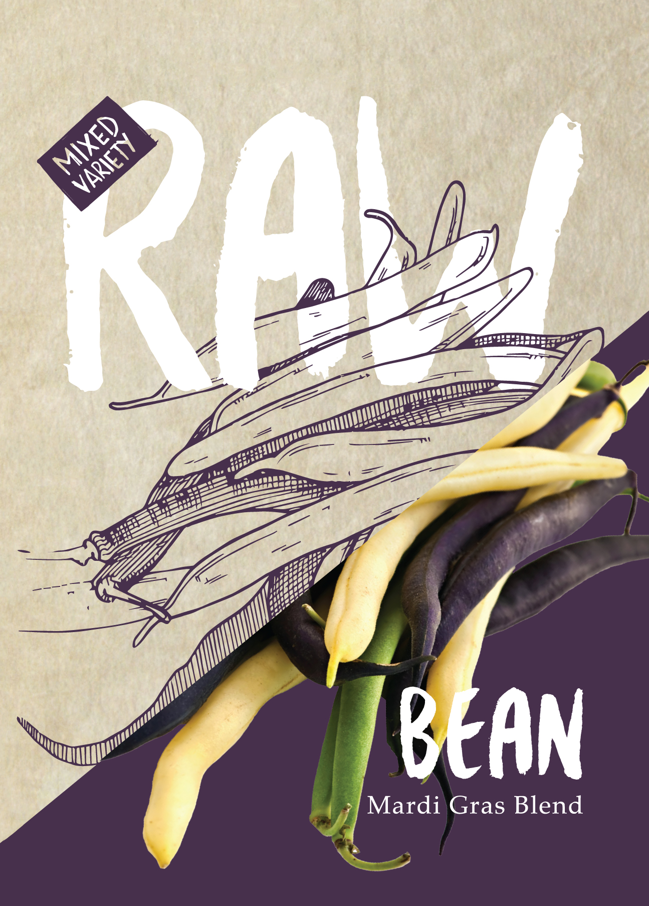 Beans Bush Mardi Gras Blend Seed