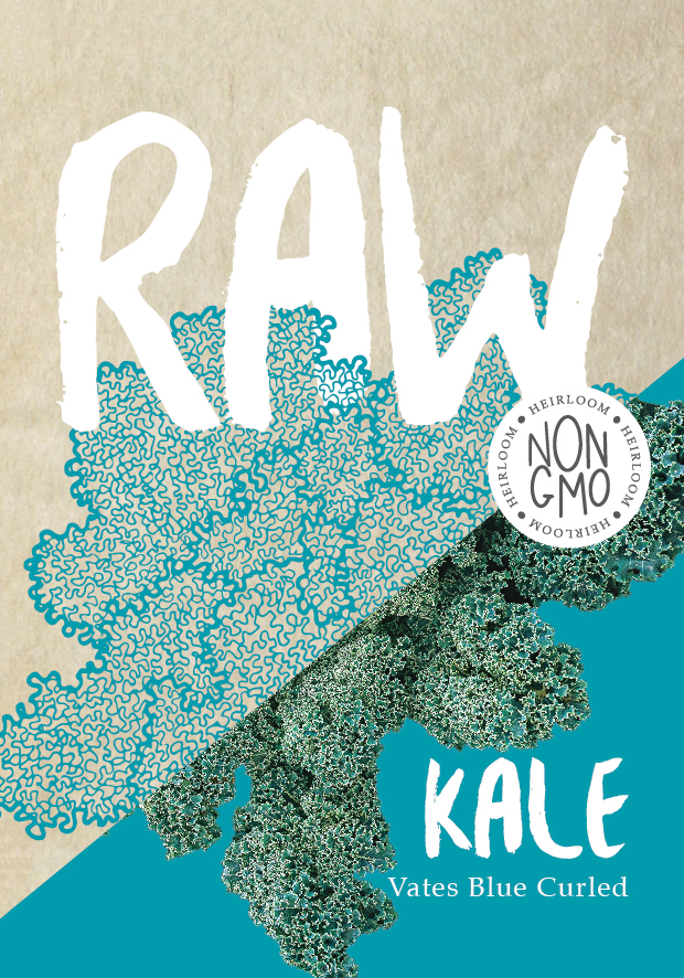 Kale Vates Blue Curled Seed