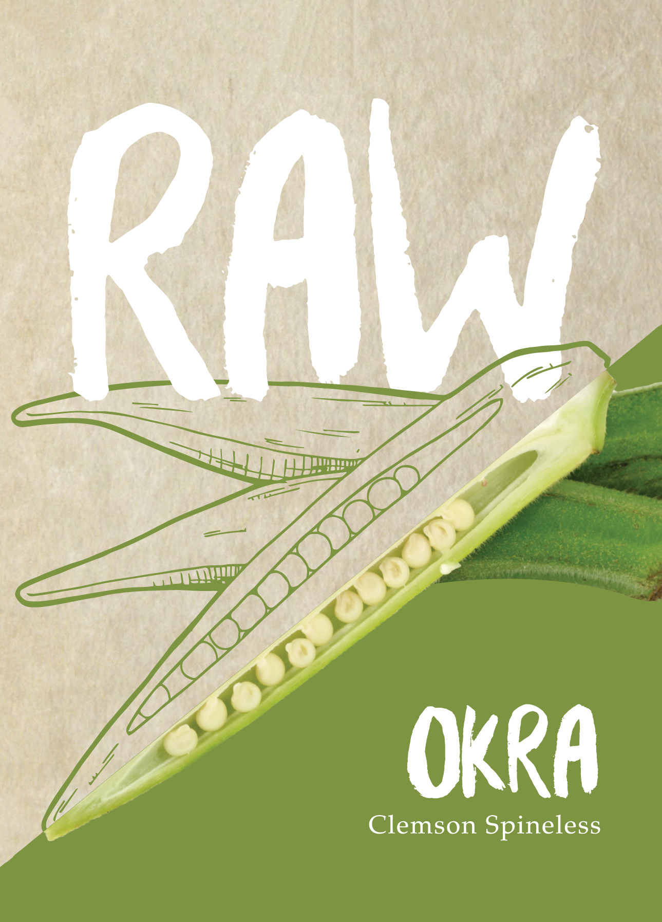 Okra Clemson Spineless Seed