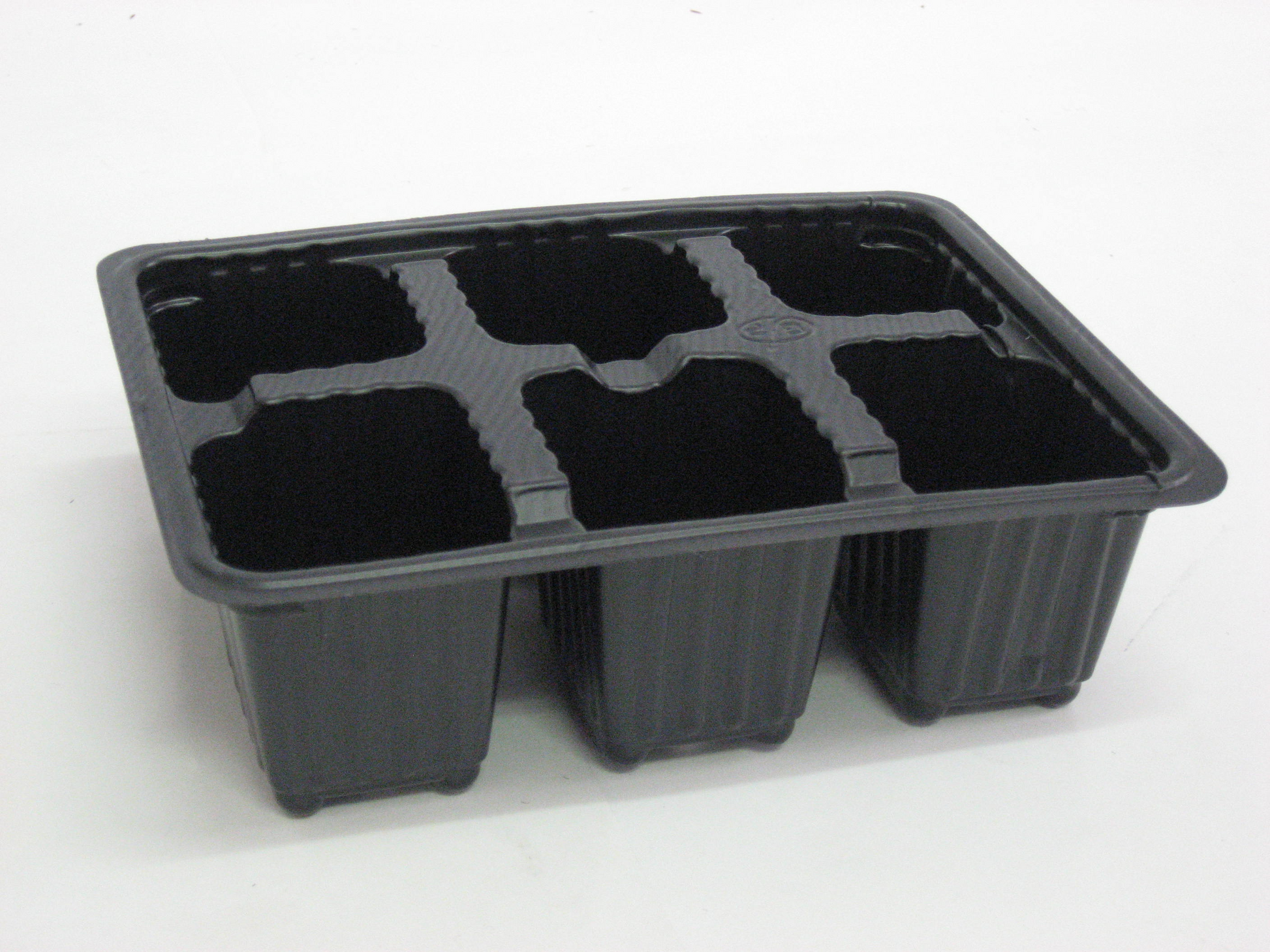 Black Plastic Cavity Tray with Individual Cells