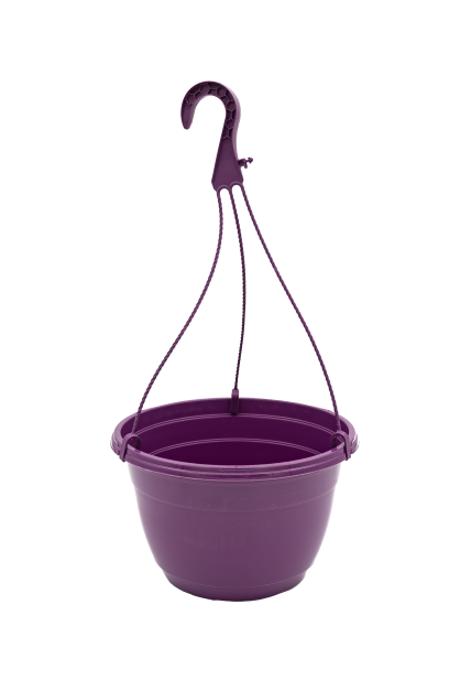  Hanging Baskets with Hanger- 20cm - purple