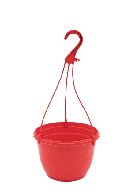  Hanging Baskets with Hanger- 20cm - red